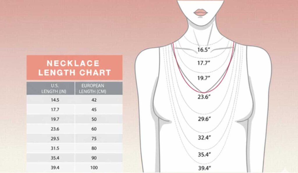 Necklace Sizes: Why these lengths work, styling logic by height, neck, and neckline