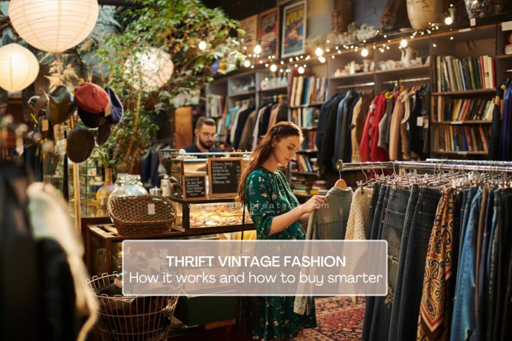 Thrift Vintage Fashion, how it works and how to buy smarter
