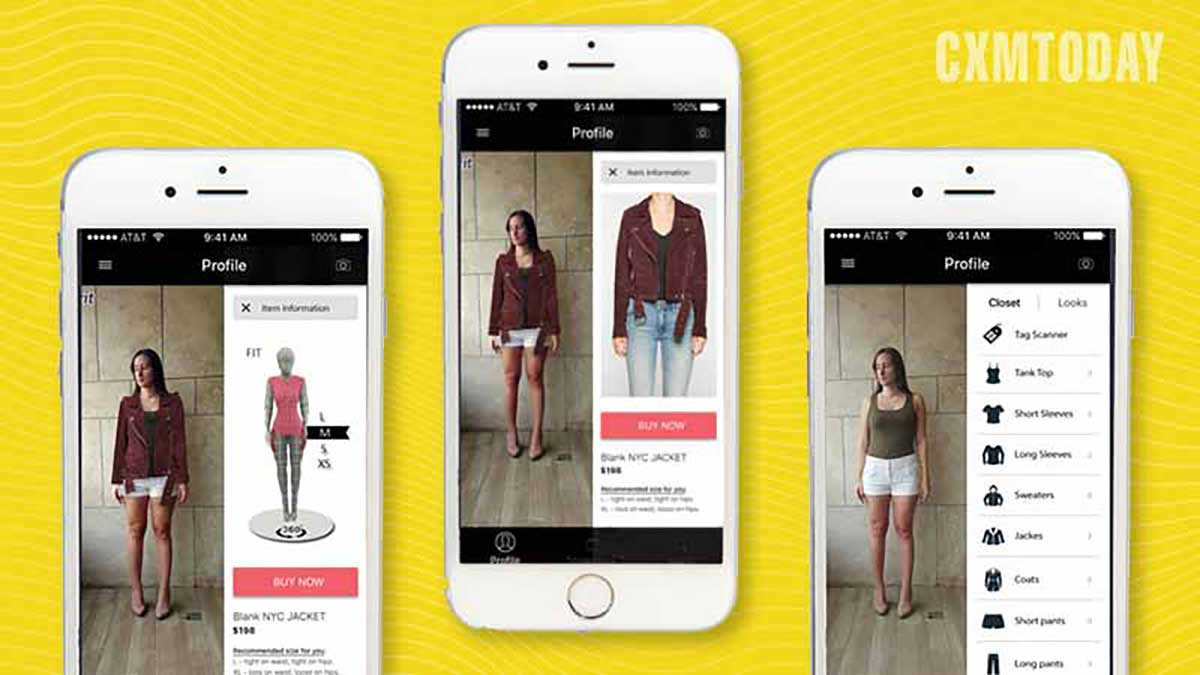 Walmart Zeekit virtual fitting room showing clothing try-on